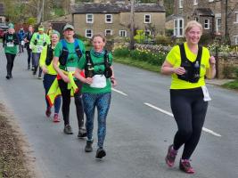 Approaching the checkpoint at Redmire